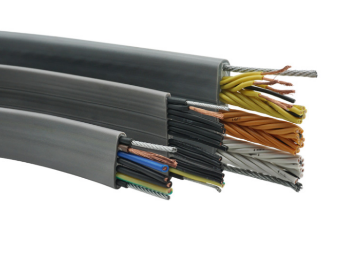 TVVBG flat elevator cable with steel wire